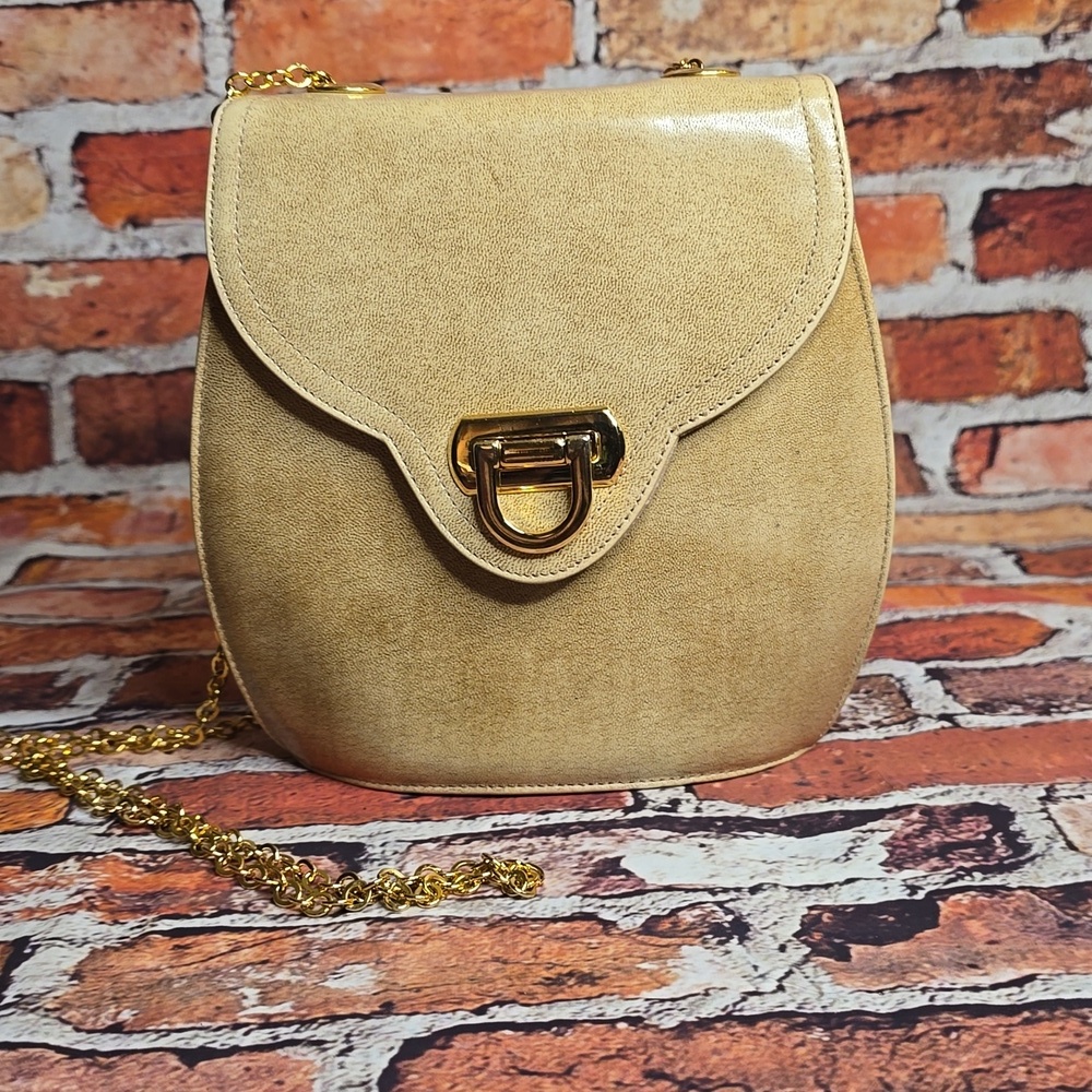 Theodora Gold Crossbody Bag with Chain Strap